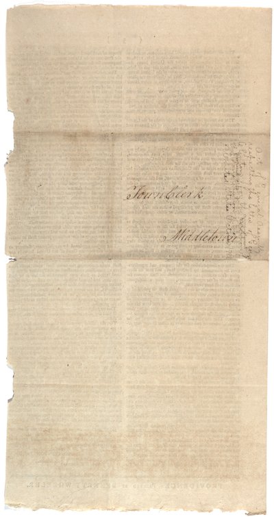 قرارات طباعة مقترح NYS لإدخال تعديلات على الدستور ، أكتوبر 1788 بواسطة المدرسة الأمريكية