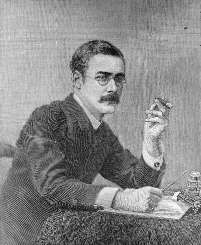 روديارد كيبلينج (1865-1936) 1890 بواسطة المدرسة الأمريكية