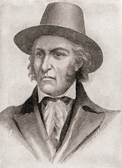 صموئيل تشيستر ريد، قائد سفينة خاصة خلال حرب عام 1812، من كتاب quot;تاريخ بلدناquot;، نُشر عام 1905 (litho) بواسطة المدرسة الأمريكية
