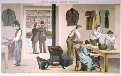 خياط ، لوحة من Prangs Aids for Object Teaching ، 1874 بواسطة المدرسة الأمريكية