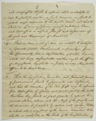 شرعة الحقوق ، نسخة موقعة في القاعة الفيدرالية ، 1789 (بالحبر على الورق) بواسطة المدرسة الأمريكية