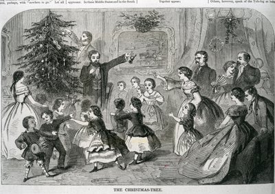 شجرة عيد الميلاد ، صورة توضيحية من "هاربر ويكلي" ، 1870 بواسطة المدرسة الأمريكية