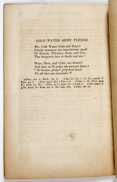 تعهد جيش الماء البارد ، 1842 بواسطة المدرسة الأمريكية