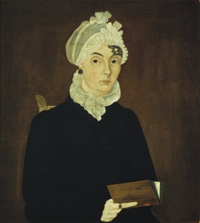 السيدة هورنيل ، c.1810 (زيت على لوح خشبي) بواسطة المدرسة الأمريكية