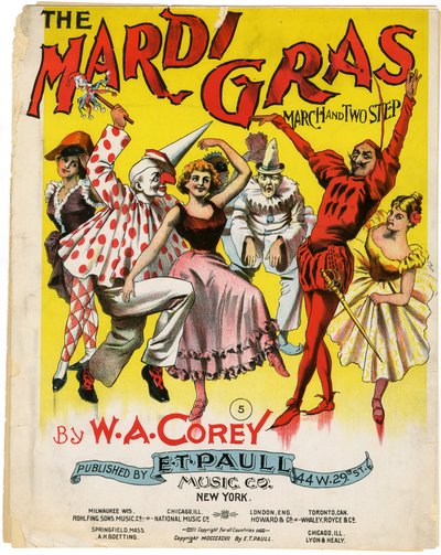 The Mardi Gras March and Two Step [غلاف الموسيقى] ، 1897 بواسطة المدرسة الأمريكية