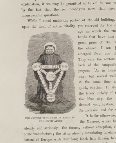 شرح سر الثالوث من قبل فنان يسوعي ، من نهر الأمازون وماديرا ، بقلم فرانز كيلر ، 1874 بواسطة المدرسة الأمريكية