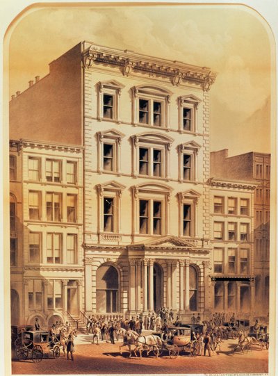 بورصة نيويورك ، محفورة من قبل The Major and Knapp Co. ، pub. بقلم إدموند بارسلوي ، نيويورك ، 1870 بواسطة المدرسة الأمريكية