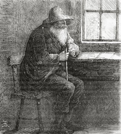 البطريرك ، رسم توضيحي لقصة مميزة ، مجتمع المنبوذين ، من Appletons Journal ، 23 مارس 1872 بواسطة المدرسة الأمريكية