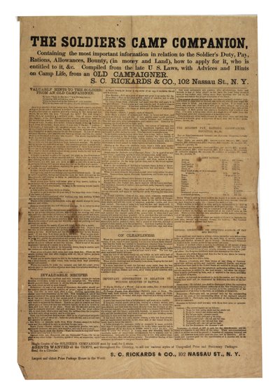 رفيق معسكر الجنود ، c.1861-1865 بواسطة المدرسة الأمريكية