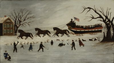 Suffragettes يأخذ جولة مزلقة ، 1870-1890 بواسطة المدرسة الأمريكية