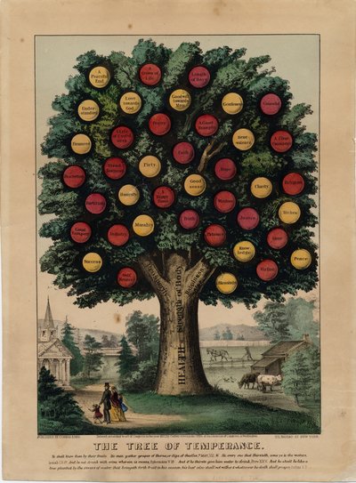 شجرة الاعتدال ، حانة. بواسطة Currier & Ives ، 1872 بواسطة المدرسة الأمريكية