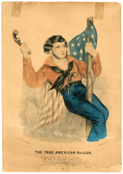 البحار الأمريكي الحقيقي ، 1838-56 (لون ليثو) بواسطة المدرسة الأمريكية