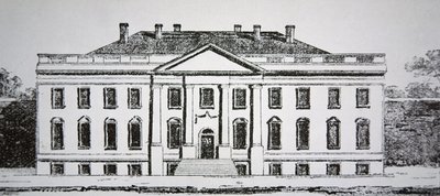The White House in 1807 (engraving) بواسطة المدرسة الأمريكية