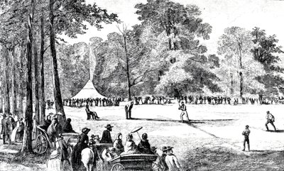 المؤتمر الأول لنوادي البيسبول ، نيويورك ، 1857 بواسطة المدرسة الأمريكية