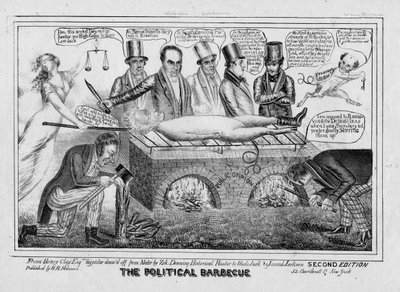 الشواء السياسي ، 1835 بواسطة المدرسة الأمريكية