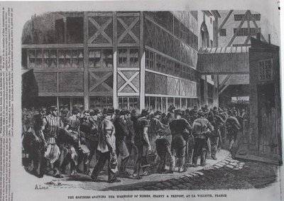 المصافيون يغادرون ورشة السادة جانتي والبروفوست في la Villette ، فرنسا من Scientific American ، 1870 بواسطة المدرسة الأمريكية