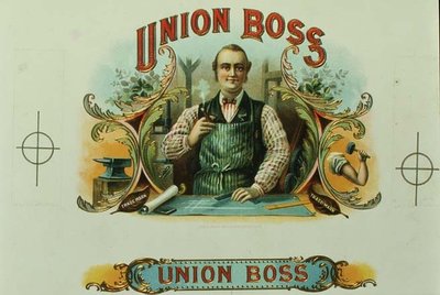 ملصق صندوق سيجار 'Union Boss' ، c.1897 (litho) بواسطة المدرسة الأمريكية