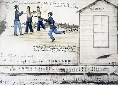 وفاة كريزي هورس ، فورت روبنسون ، نبراسكا ، الولايات المتحدة الأمريكية ، 1877 c1900 بواسطة عاموس باد هارت بوفالو
