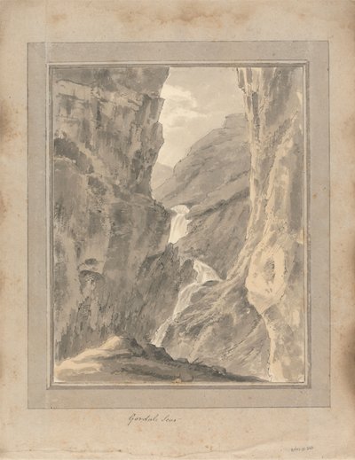 منظر في إنجلترا واسكتلندا وويلز: Gordale Scar بواسطة عاموس جرين