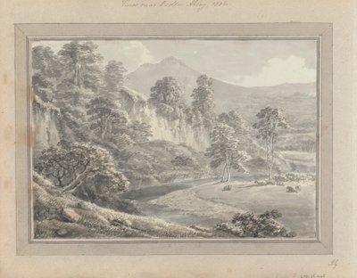 مناظر في إنجلترا واسكتلندا وويل: منظر بالقرب من Bolton Abbey بواسطة عاموس جرين