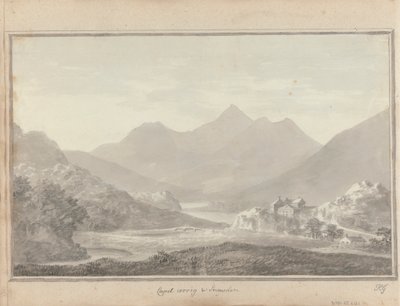 مناظر في إنجلترا واسكتلندا وويلز: Capel Cerrig و Snowdon بواسطة عاموس جرين