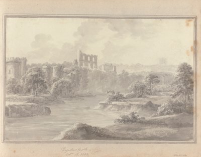 مناظر في إنجلترا واسكتلندا وويلز: قلعة تشيبستو ، 15 أكتوبر 1802 بواسطة عاموس جرين