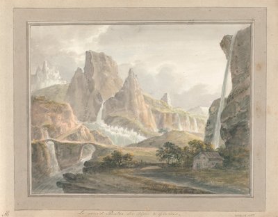 مناظر في إنجلترا واسكتلندا وويلز: Le Grand Theatre des Alps and Glaciers بواسطة عاموس جرين