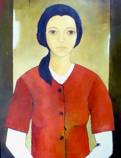 مادونا باللون الأحمر بواسطة Ana Bianchi