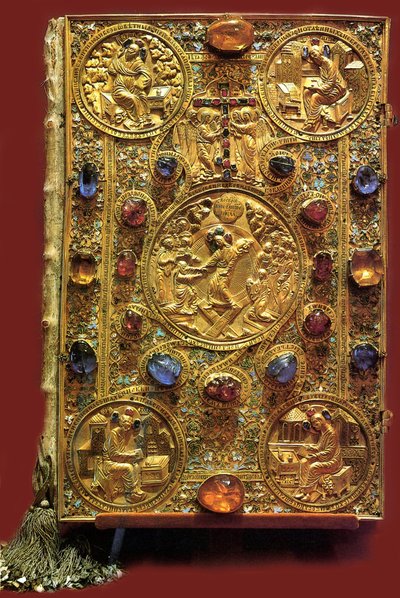 كتاب الإنجيل للقيصر إيفان الرابع الرهيب ، 1571 بواسطة الفن الروسي القديم