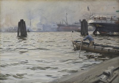 ميناء هامبورغ ، 1891 (مرحاض على ورق) بواسطة المختلف هو ليونارد زورن