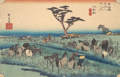 Chiriu ، المحطة رقم 40 ، كاليفورنيا. 1834. ، كاليفورنيا. 1834. بواسطة أندو هيروشيغه