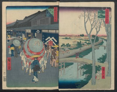 Hatsune Riding Ground ، 1856-58. ، 1856-58 بواسطة أندو هيروشيغه