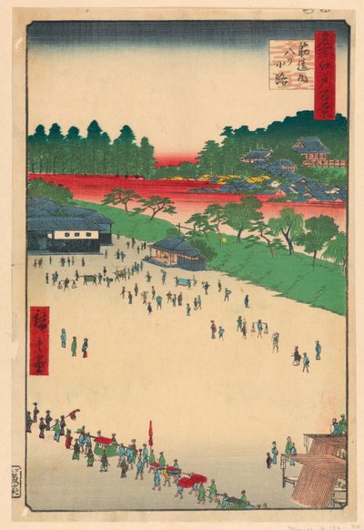 تقاطع Yatsukoji عند Suji-chigai (Suji-chigai-uchi ، Yatsukoji) من سلسلة مائة مناظر مشهورة لإيدو بواسطة أندو هيروشيغه