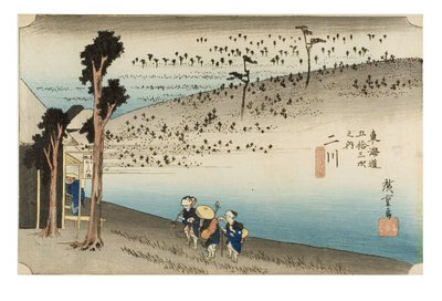 فوتاغاوا: هضبة القرد من سلسلة محطات توكايدو الثلاث والخمسين في توكايدو، حوالي 1831-1834 (طباعة على ورق خشب على ورق) بواسطة أندو أو أوتاغاوا هيروشيغي