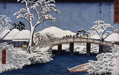 المناظر الطبيعية اليابانية بواسطة Hiroshige the Jeune (Utagawa Hiroshige بواسطة أندو أو أوتاغاوا هيروشيغي