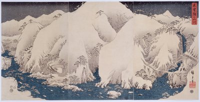 "جبال وأنهار كيسو" ، 1857 بواسطة أندو أو أوتاغاوا هيروشيغي