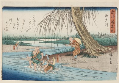 Seto River (Setogawa) (colour woodblock print) بواسطة أندو أو أوتاغاوا هيروشيغي