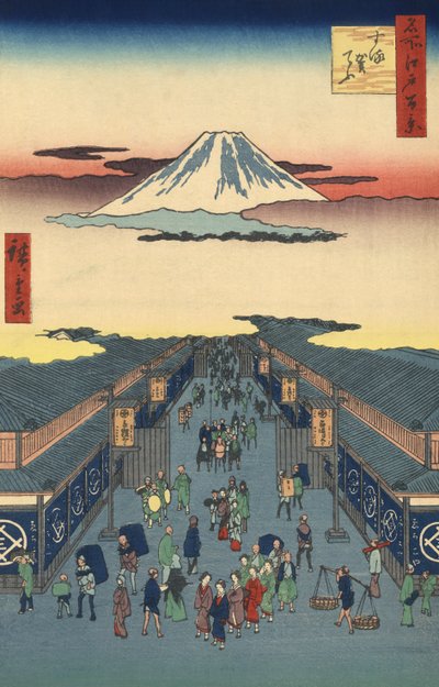 شارع Suruga-cho في طوكيو بجوار Ando Hiroshige بواسطة أندو أو أوتاغاوا هيروشيغي
