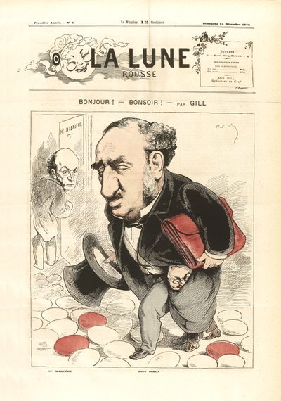 أندريه جيل - مرحباً! مساء الخير! - القمر الأحمر (24 ديسمبر 1876) بواسطة أندرو جيل