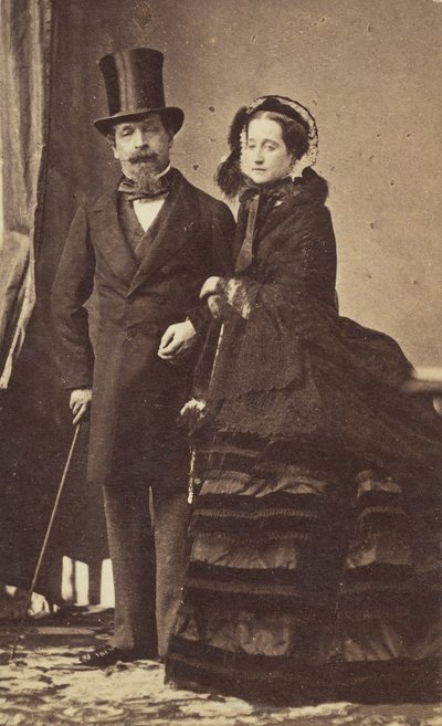 [نابليون الثالث والإمبراطورة أوجيني] ، كاليفورنيا. 1865. بواسطة أندريه أدولف يوجين ديسديري