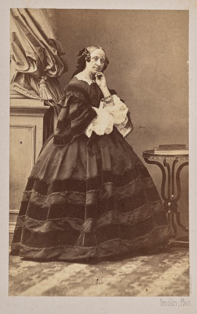 صورة راقصة الباليه ماري تاغليوني 1804-1884 ، 1862. بواسطة أندريه أدولف يوجين ديسديري