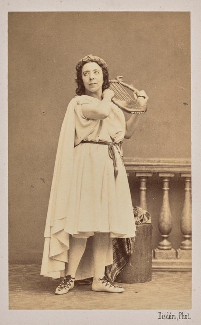 صورة للمغني والملحن بولين فياردوت 1821-1910 ، 1862. بواسطة أندريه أدولف يوجين ديسديري