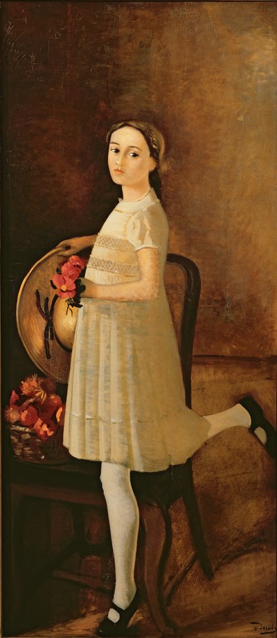 ابنة أخت الرسام، حوالي عام 1931 (زيت على قماش) (انظر أيضاً 287564) بواسطة أندريه درين