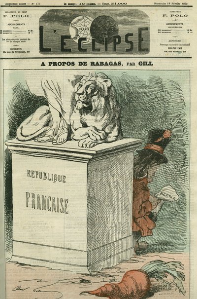 حول راباجاس ، استحضار قطعتين لفيكتوريا ساردو (1831-1908) حول الروح الثورية وأولئك الذين يعيشونها مع "راباجاس" و "ملك الجزرة". غلاف في “L