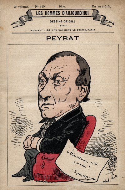 كارتون ألفونس بيرات (1812-1890) صحفي إنجليزي من 'Les Hommes d'today' c. 1880 1880 بواسطة هنري ديمير (1846-1888) بواسطة أندرو جيل