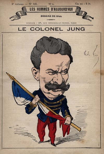 كارتون للعقيد ثيودور يونج (1833-1896) من "رجال اليوم" ج. 1779 - 1880 بواسطة أندريه جيل (1840-1885) بواسطة أندرو جيل