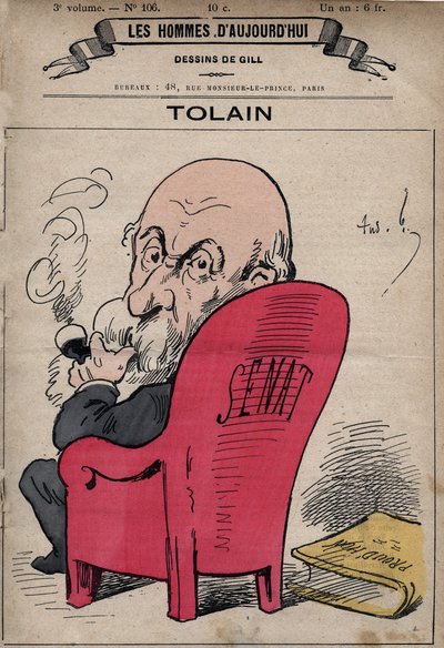 كارتون لهنري لويس تولين (1828-1897) سياسي فرنسي ، من "Les Hommes d'Today" ج. 1880 1880 بواسطة هنري ديمير (1846-1888) بواسطة أندرو جيل