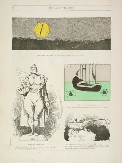 `` Le Salon Pour Rire &39;&39; ، من جيل ريفو ، 1868 بواسطة أندرو جيل