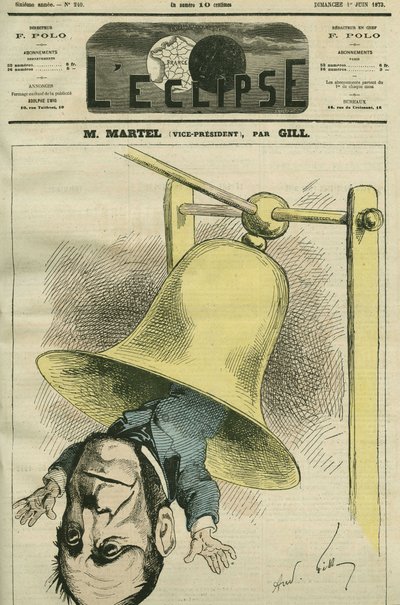 لويس جوزيف مارتل (1813-1892) ، سياسي فرنسي. غلاف في “L'Eclipse” بقلم جيل ، 1 يونيو بواسطة أندرو جيل
