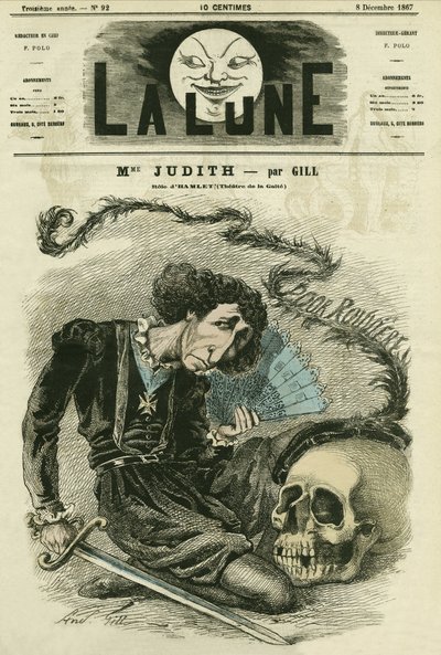 صورة مدام جوديث (1827-؟) ، محرك فرنسي. رسم كاريكاتوري لجيل ، في "La Lune" ، 8 كانون الأول (ديسمبر) بواسطة أندرو جيل